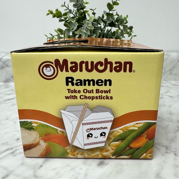 Maruchan Ramen Ceramic Takeout Container w/ Chopsticks - NIB - Picture 11 of 14